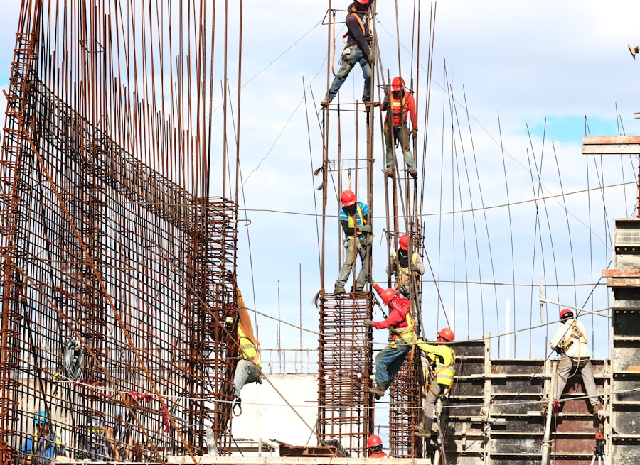 Betonarme donatı ve iskele çalışması